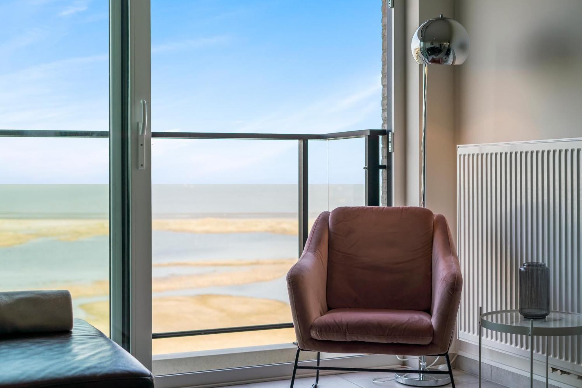 Ontspannen Aan Zee App Met Frontaal Zeezicht - 4P Knokke-Heist Dış mekan fotoğraf